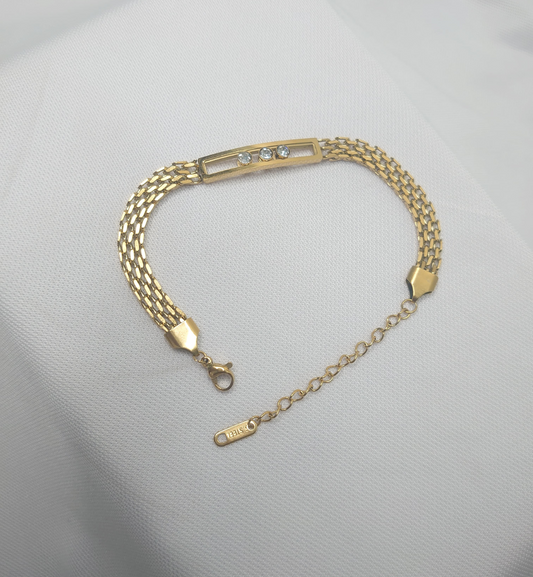 Trendy White Stone Bracelet