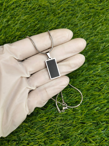 DOUBLE SIDED PENDANT BLACK & WHITE ( Man's & Women's ) Black & White